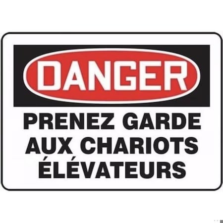 Accuform BILINGUAL FRENCH SIGN TRAFFIC FRMVHR123VP FRMVHR123VP